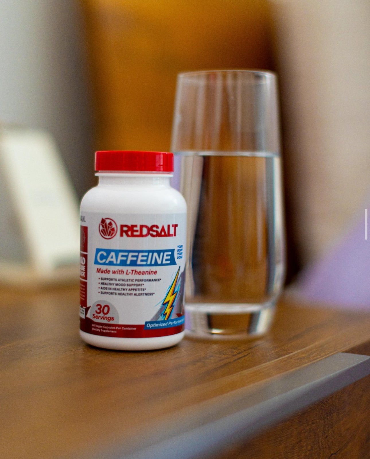 REDSALT Caffeine & L-Theanine Capsules
