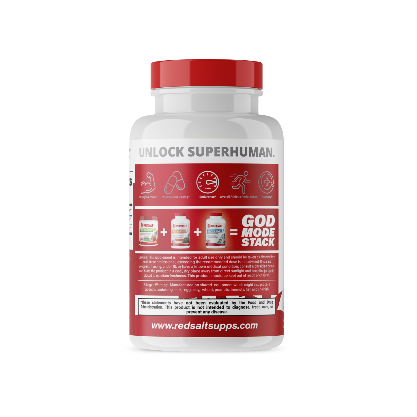 REDSALT Caffeine & L-Theanine Capsules