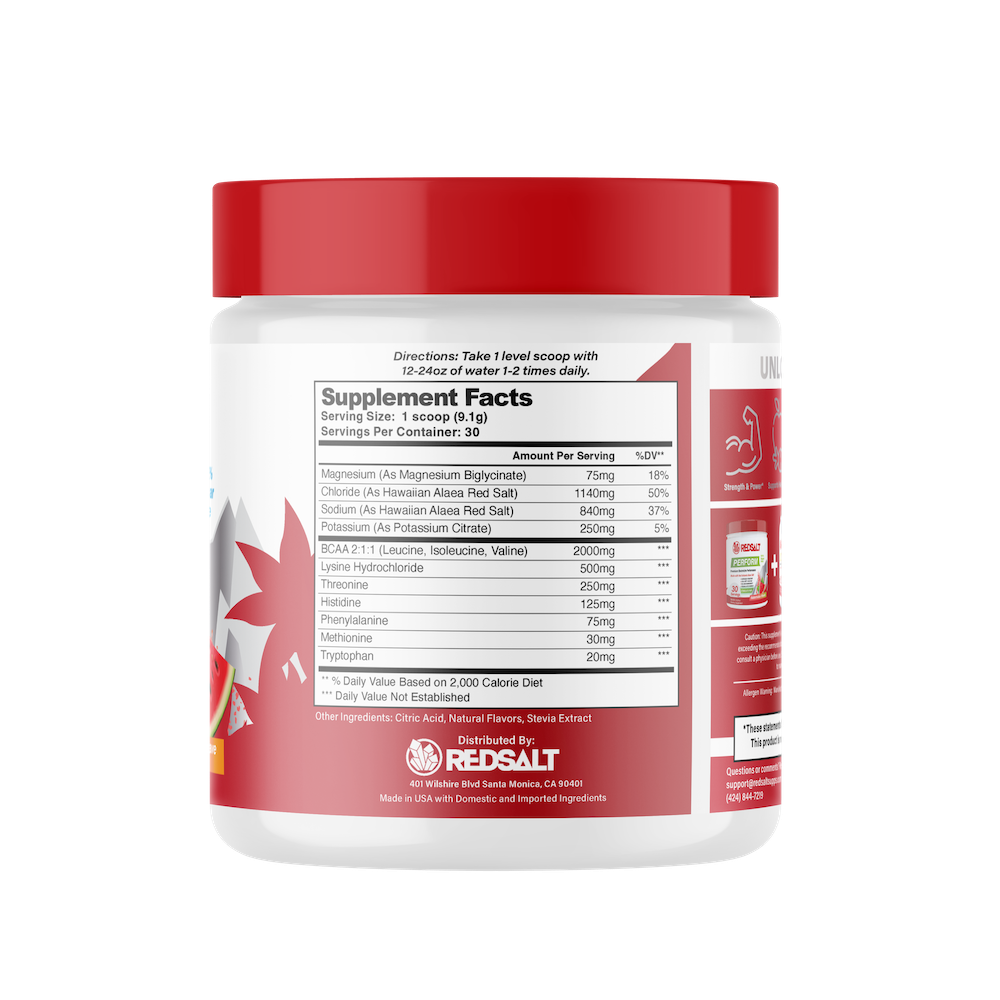 
                      
                        REDSALT HYDRATE: Supercharged Hydration Powder  - 2,305mg Electrolytes + 3gs EAAs (Fast Hydration & Recovery Mix)
                      
                    