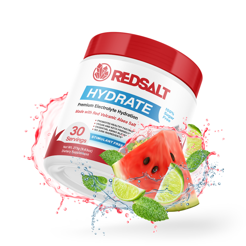 REDSALT HYDRATE: 2 in 1 Hydration Powder  - Volcanic Electrolytes + EAAs Fast Hydration & Recovery Mix