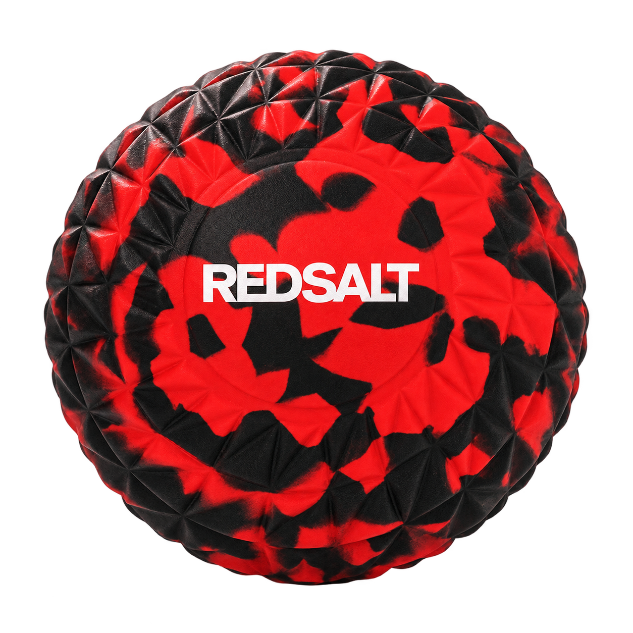 Red and black REDSALT massage ball
