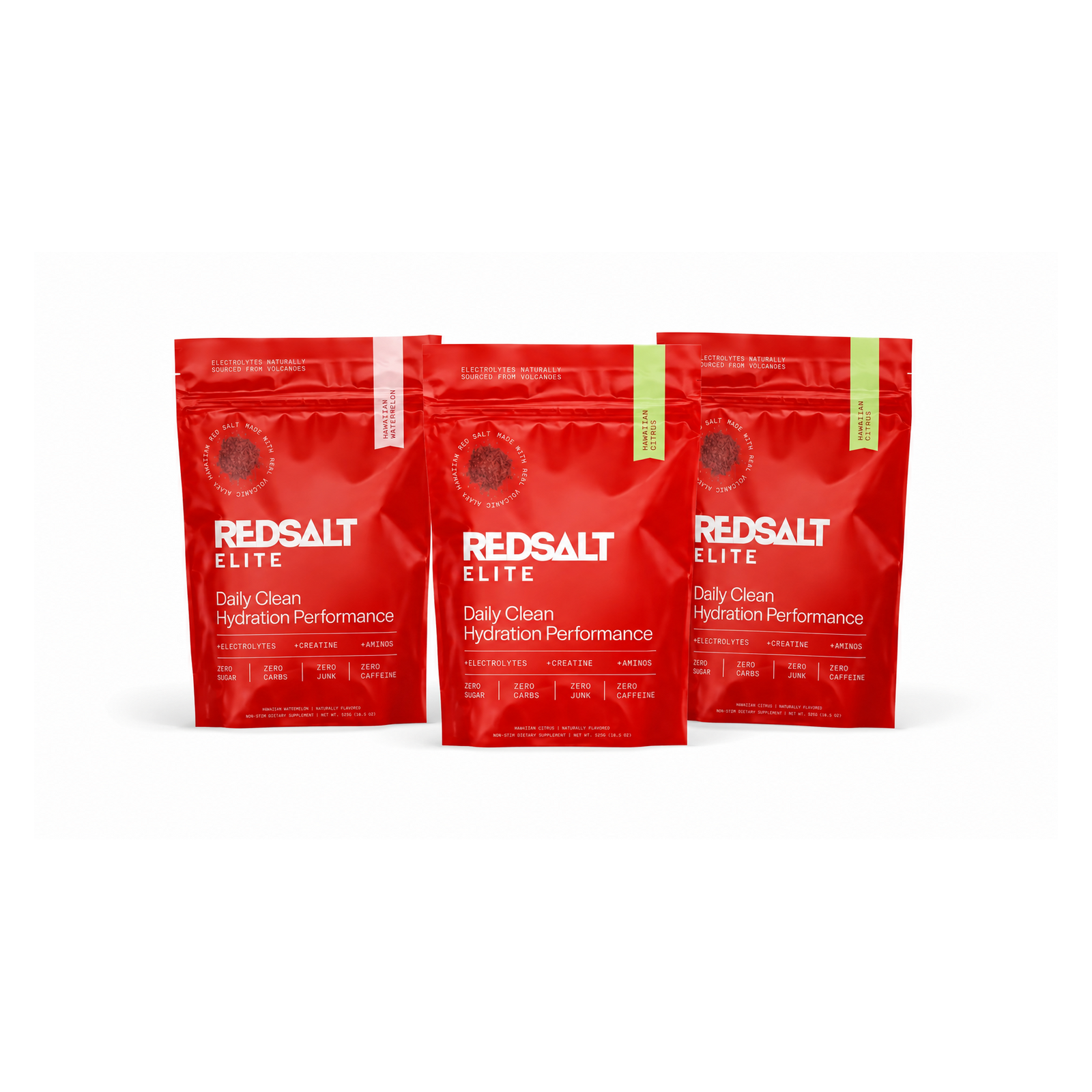 Three bags of REDSALT Elite