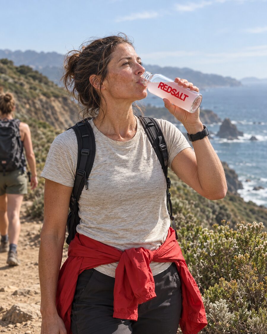 Hiking outdoors